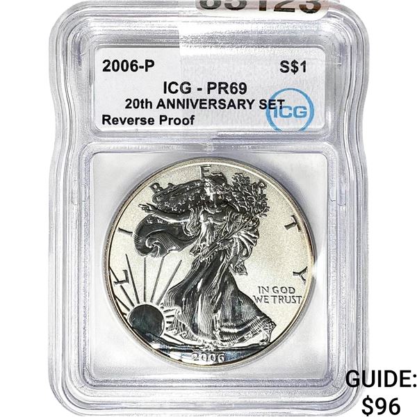 2006-P $1 Silver Eagle ICG PR69 Rev Proof