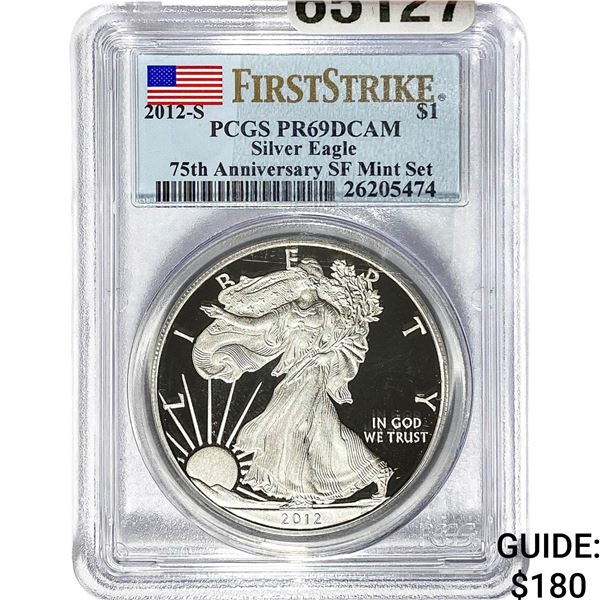 2012-S $1 Silver Eagle PCGS PR69 DCAM