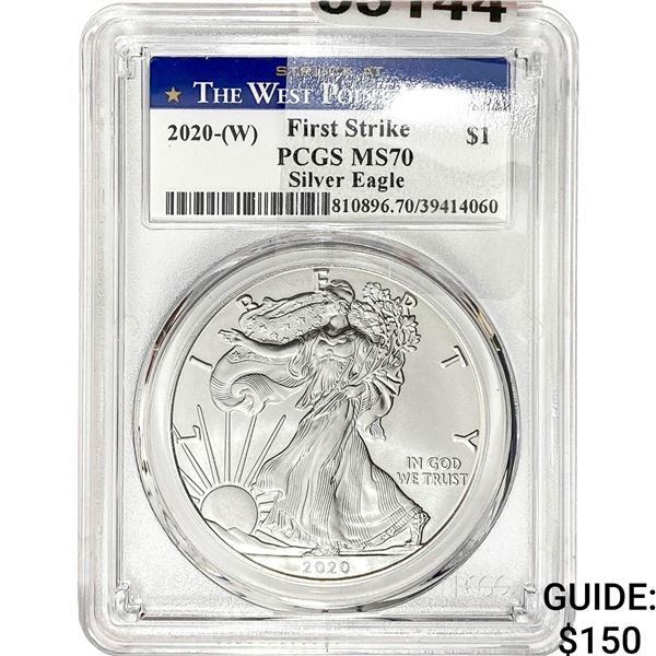 2020-W $1 Silver Eagle PCGS MS70