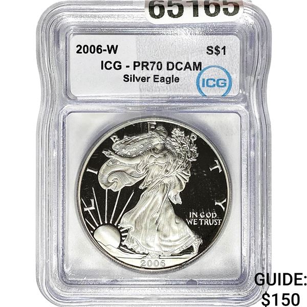 2006-W $1 Silver Eagle ICG PR70 DCAM