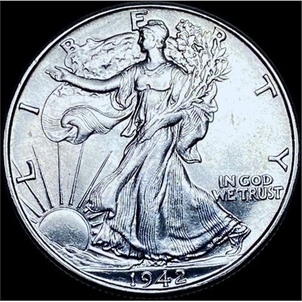 1942 Silver Walking Liberty Half Dollar CHOICE BU