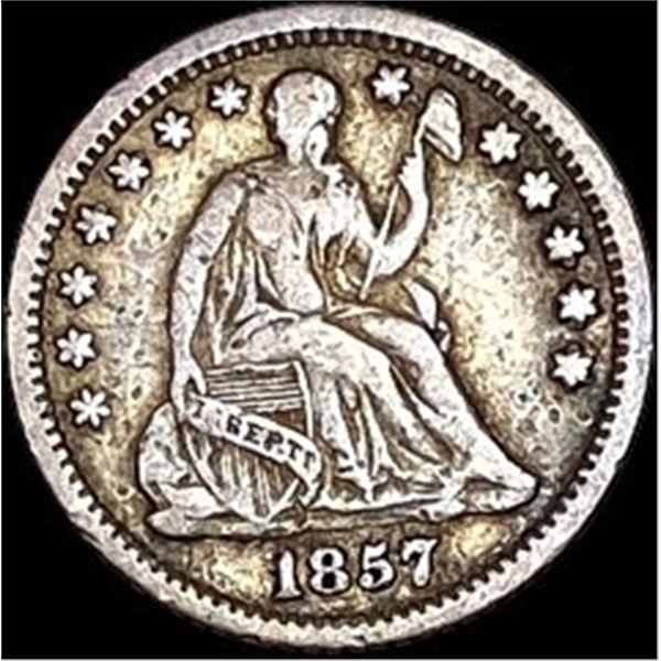 1857-O Seated Liberty Half Dime LIGHTLY CIRCULATED