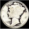 Image 1 : 1916-D Silver Mercury Dime NICELY CIRCULATED