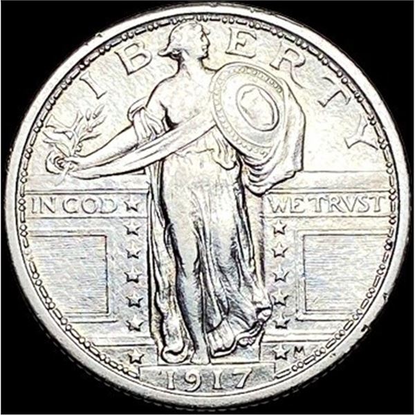 1917 Type 1 Standing Liberty Quarter CLOSELY UNCIRCULATED