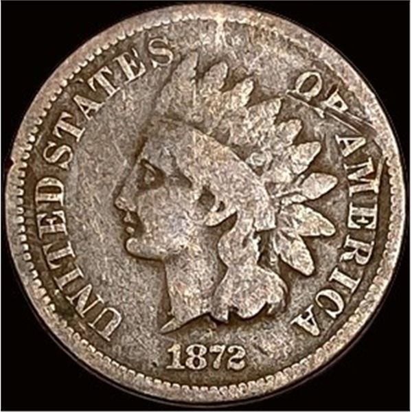 1872 Indian Head Cent NICELY CIRCULATED