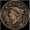 Image 1 : 1827 Coronet Head Large Cent LIGHTLY CIRCULATED