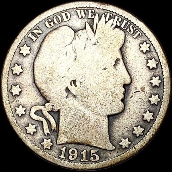 1915 Barber Half Dollar NICELY CIRCULATED