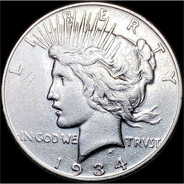 1934 Silver Peace Dollar CLOSELY UNCIRCULATED
