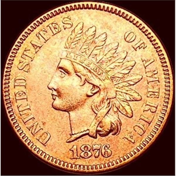 1876 Indian Head Cent CHOICE AU