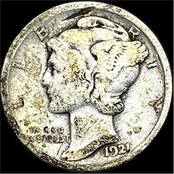 1921-D Mercury Dime LIGHTLY CIRCULATED