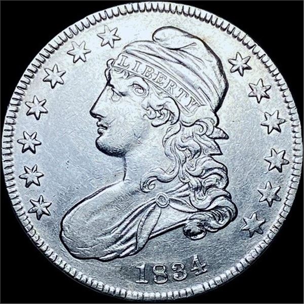 1834 Capped Bust Half Dollar CHOICE AU