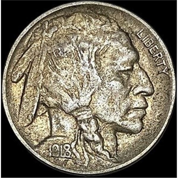 1918-D Buffalo Nickel CLOSELY UNCIRCULATED