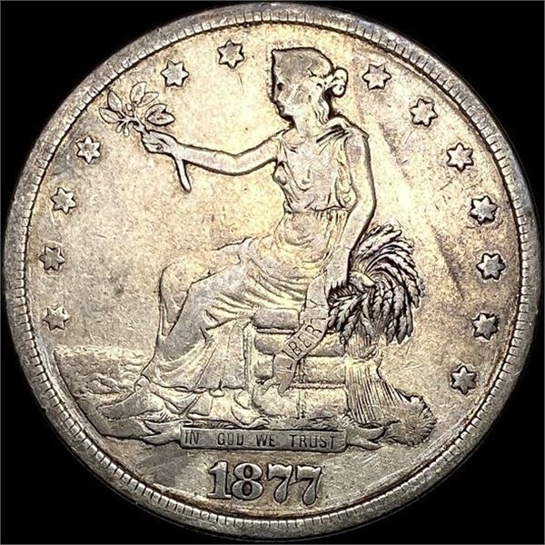 1877 Silver Trade Dollar LIGHTLY CIRCULATED