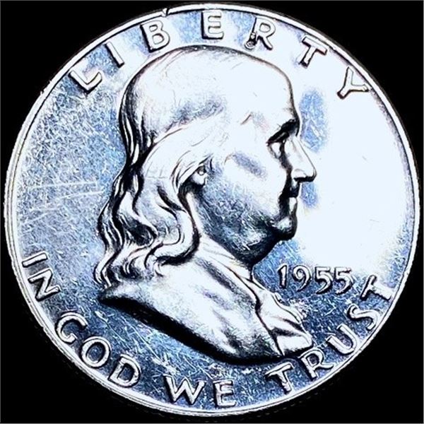 1955 Silver Franklin Half Dollar GEM PROOF