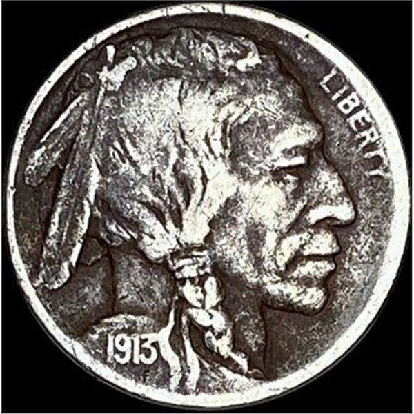 1913-D Buffalo Nickel Type 1 LIGHTLY CIRCULATED