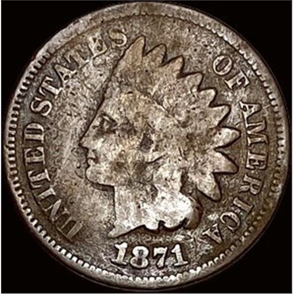 1871 Indian Head Cent NICELY CIRCULATED