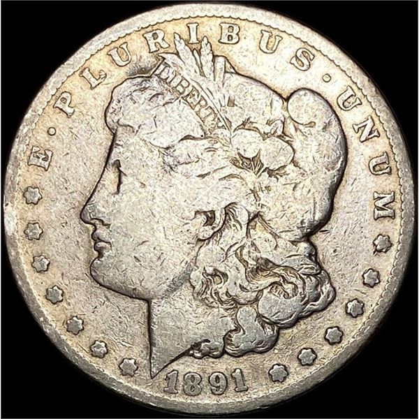 1891-CC Silver Morgan Dollar LIGHTLY CIRCULATED