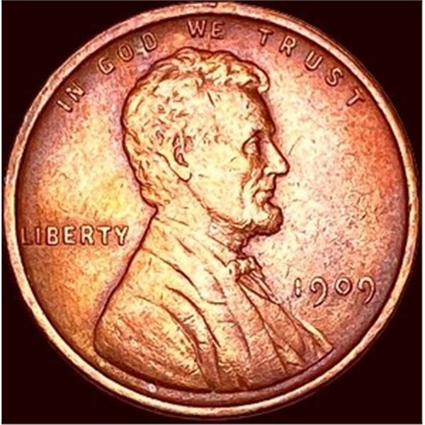 1909 V.D.B. Lincoln Wheat Cent GEM BU