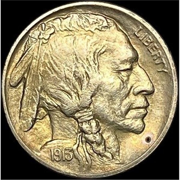 1913 Type 2 Buffalo Nickel CHOICE AU
