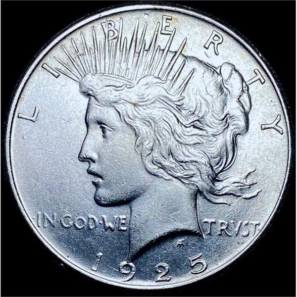 1925 Silver Peace Dollar CHOICE AU