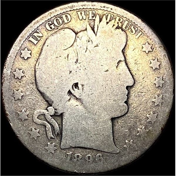 1896-S Silver Barber Half Dollar LIGHTLY CIRCULATED