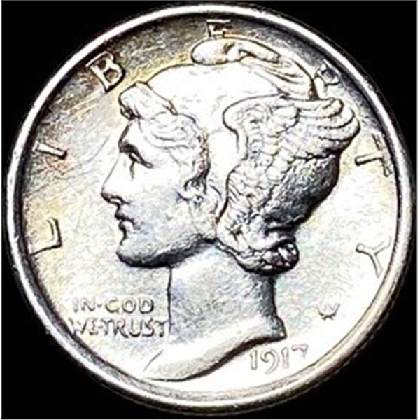 1917-S Mercury Dime CLOSELY UNCIRCULATED