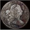 Image 1 : 1801 1/000 Blunt 1 Draped Bust Large Cent CIRCULATED