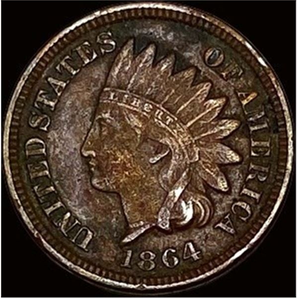 1864 Bronze Indian Head Cent NEARLY UNCIRCULATED