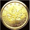 Image 2 : 2018 Canada 1/20 oz Gold Maple Leaf $0.50 SUPERB GEM