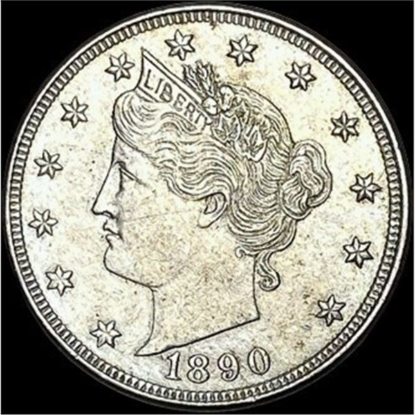 1890 Liberty Head Nickel CLOSELY UNCIRCULATED