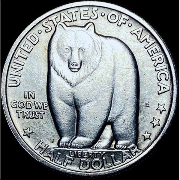 1936-S Silver Half Dollar Bay Bridge CHOICE AU