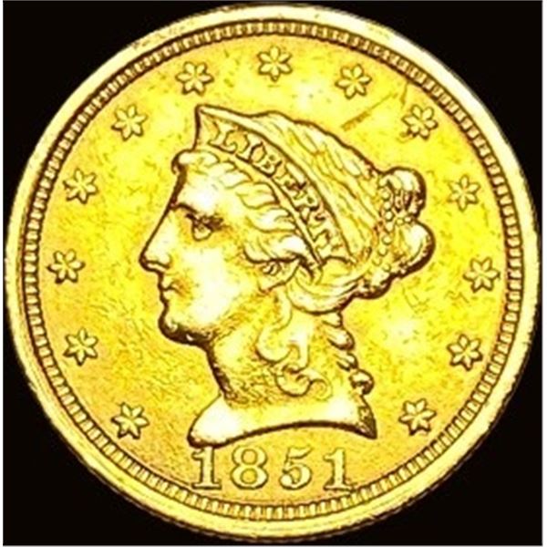 1851 $2.50 Liberty Head Quarter Eagle UNCIRCULATED