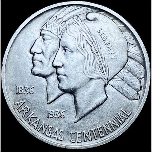 1936-D Arkansas Silver Half Dollar CHOICE BU