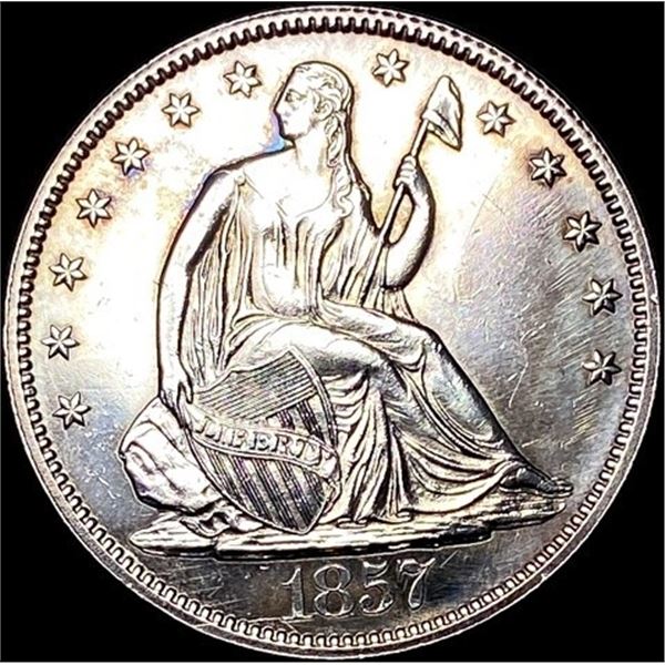 1857 Seated Liberty Silver Half Dollar UNCIRCULATED