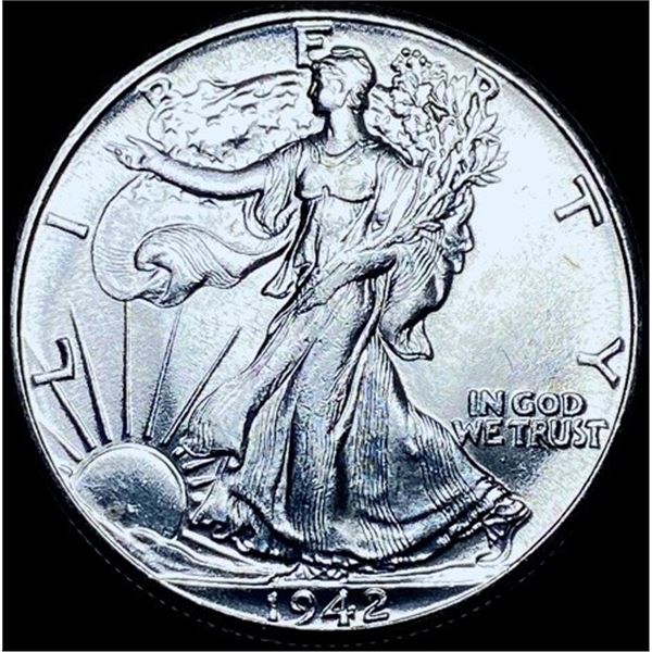 1942 Walking Liberty Half Dollar SUPERB GEM BU