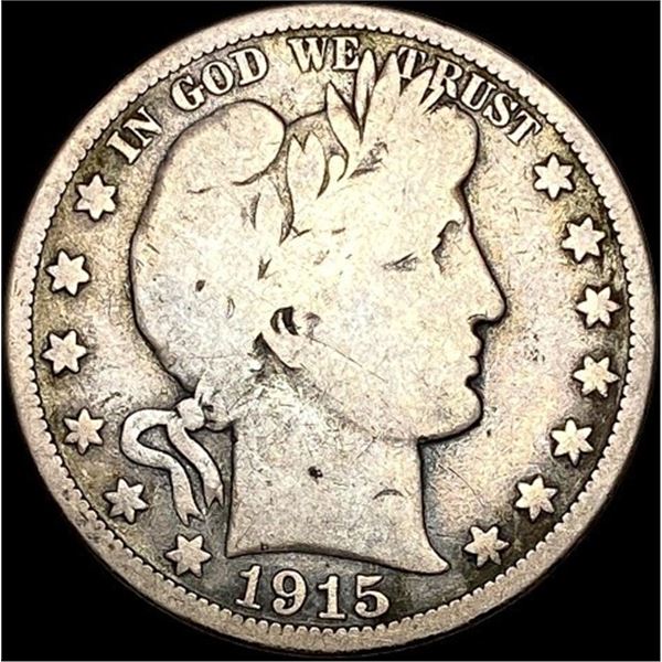 1915 Silver Barber Half Dollar NICELY CIRCULATED