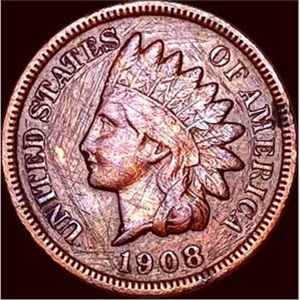 1908-S Indian Head Cent Copper CHOICE AU