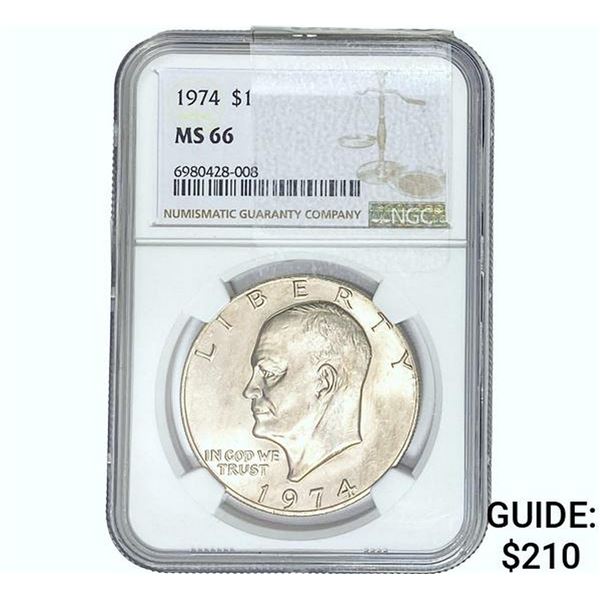 1974 Eisenhower Dollar NGC MS66