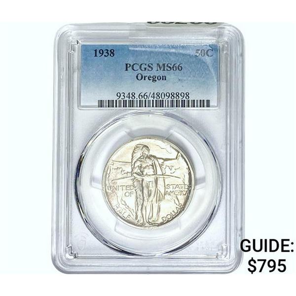1938 Oregon Trail Half Dollar PCGS MS66