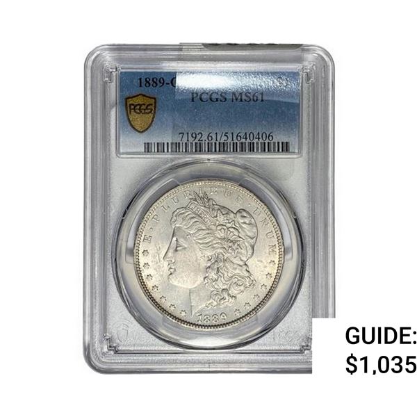 1889-O Morgan Silver Dollar PCGS MS61