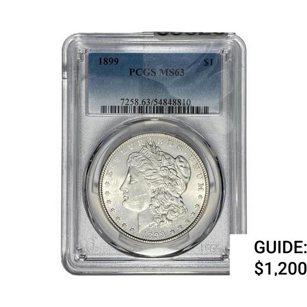 1899 Morgan Silver Dollar PCGS MS63
