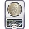Image 2 : 1923-D Silver Peace Dollar NGC MS60