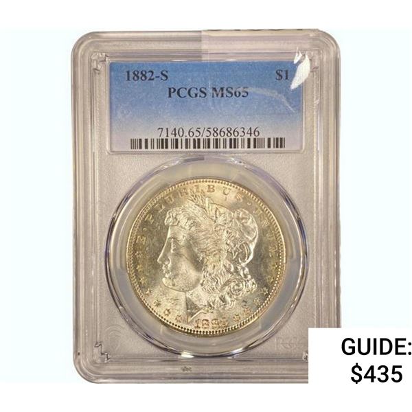 1882-S Morgan Silver Dollar PCGS MS65