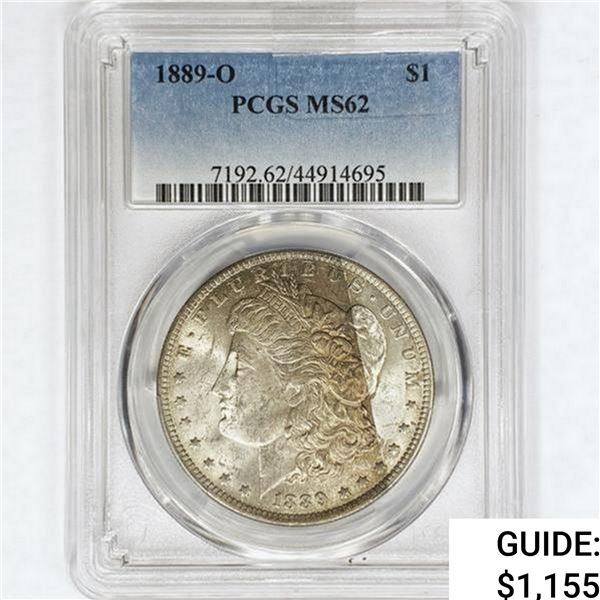 1889-O Morgan Silver Dollar PCGS MS62