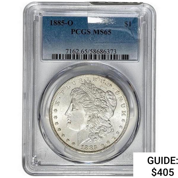 1885-O Morgan Silver Dollar PCGS MS65