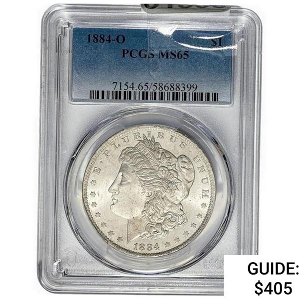 1884-O Morgan Silver Dollar PCGS MS65