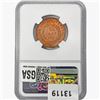 Image 2 : 1890E Liberia 1 Cent NGC SP63 RB Copper Pattern