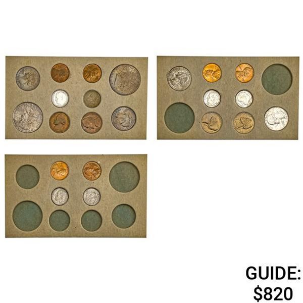 [22 Coins] 1955 US Mint Set 1C-50C