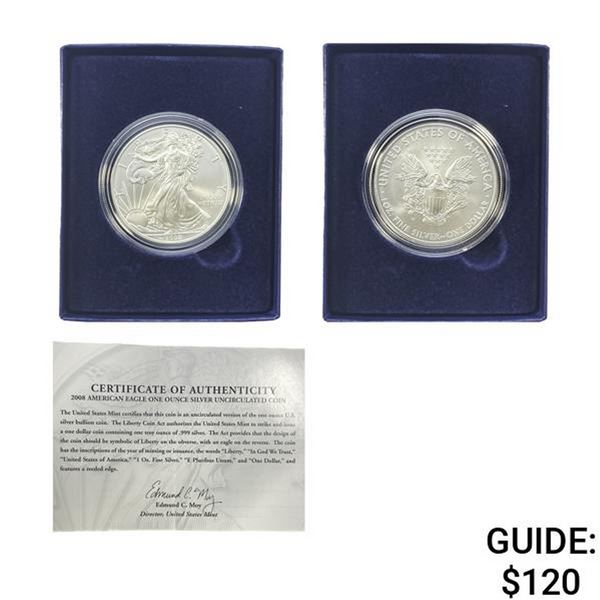 2008 Silver Eagle Proof