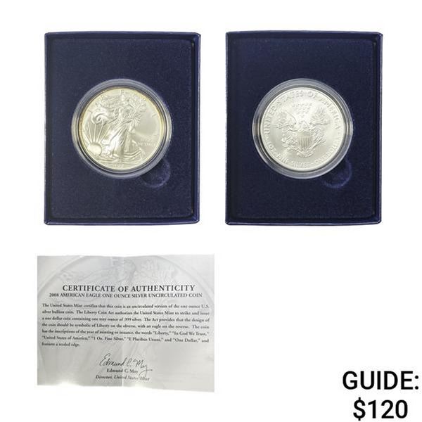 2008 Silver Eagle Proof